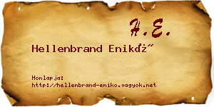 Hellenbrand Enikő névjegykártya